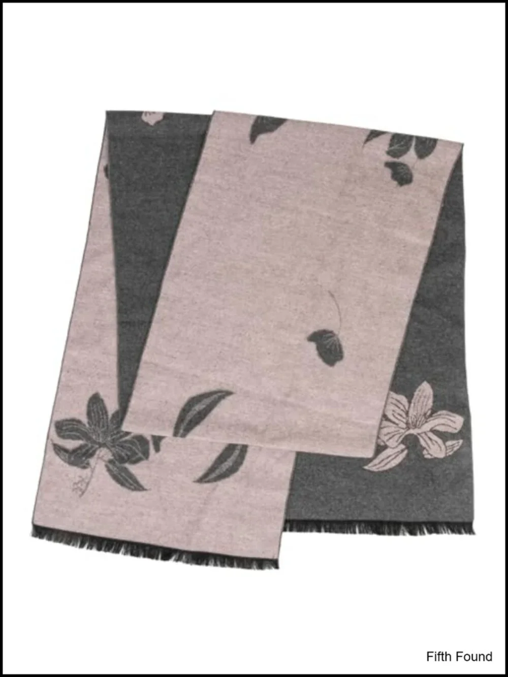 Women's Winter Scarf Soft Polyester Floral Shawl Wrap Warm Blanket
